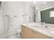 Modern bathroom with a sleek vanity, white countertop, and a clean, minimalist design at 855 3Rd N Ave, St Petersburg, FL 33701