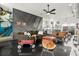 Stylish condo with artistic flair in the living room with concrete floors and open floor plan at 855 3Rd N Ave, St Petersburg, FL 33701