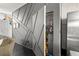 Well-organized pantry with ample shelving for storage, complemented by a stylish gray accent wall at 855 3Rd N Ave, St Petersburg, FL 33701