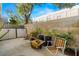 Charming patio with comfortable seating, lush greenery, and a serene outdoor ambiance at 855 3Rd N Ave, St Petersburg, FL 33701