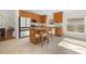 Kitchen with a central island, stainless steel appliances, and abundant storage at 4275 Caskie Pl, Brooksville, FL 34604
