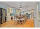 Spacious kitchen with blue accent tiles, large central island, and stainless steel appliances at 238 71St Ave, St Pete Beach, FL 33706