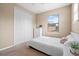 Clean, well-lit bedroom with a double closet and large window at 20314 Chestnut Grove Dr, Tampa, FL 33647