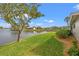 Backyard lawn leading to lake at 7233 15Th Ne Ct, St Petersburg, FL 33702