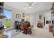 Bright office space with lots of natural light, built in shelves, and lake views at 7233 15Th Ne Ct, St Petersburg, FL 33702