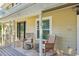 Comfortable back porch with seating and a serene outdoor view, perfect for relaxation and enjoying quiet moments at 13945 75Th Ave, Seminole, FL 33776