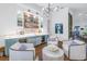 Entertainers bar features custom cabinets, lighting and seating at 751 34Th Ne Ave, St Petersburg, FL 33704
