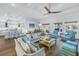 Bright open-concept living space with hardwood floors, waterfront views, and a modern kitchen at 751 34Th Ne Ave, St Petersburg, FL 33704