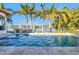 Stunning pool with integrated spa and lush landscaping, offering a serene waterfront view at 751 34Th Ne Ave, St Petersburg, FL 33704