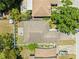 Aerial view showcasing the roof and fenced backyard at 3611 19Th N St, St Petersburg, FL 33713