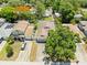 Overhead view of the home featuring mature trees and surroundings at 3611 19Th N St, St Petersburg, FL 33713