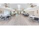 Large recreation room with ample seating, tables, and natural light, perfect for community gatherings and activities at 1725 Pine Ridge E Way # E, Palm Harbor, FL 34684