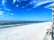 Expansive ocean view from the condominium building on a bright sunny day, offering a serene beachside lifestyle at 18650 Gulf Blvd # 413, Indian Shores, FL 33785