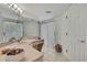 Bright bathroom featuring a vanity with a light-colored countertop and ample natural light at 10412 Ireland St, Spring Hill, FL 34608