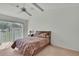 Bedroom with sliding glass door and lots of natural light at 10412 Ireland St, Spring Hill, FL 34608
