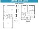 Layout with dimensions for first and second floors at 11594 Oak Ln, Largo, FL 33778