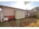 Exterior shot of storage shed next to the house at 3530 25Th N Ave, St Petersburg, FL 33713