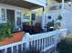 Outdoor patio space featuring a grill and dining set with seating for six at 5215 Coquina Key Se Dr # A, St Petersburg, FL 33705