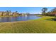 Beautiful lake view showcasing a fountain and well-manicured green space at 7001 Interbay Blvd # 313, Tampa, FL 33616