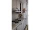Compact kitchen featuring neutral countertops and a range hood for ventilation at 5915 18Th N St # 12, St Petersburg, FL 33714