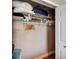 Well-organized closet with shelving and hanging space, providing ample storage solutions at 18325 Gulf Blvd # 407, Redington Shores, FL 33708