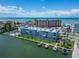 Waterfront condo featuring boat slips, a pool, and Gulf views at 18325 Gulf Blvd # 407, Redington Shores, FL 33708