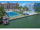 Tennis court and pool are conveniently located next to the waterway at 18325 Gulf Blvd # 407, Redington Shores, FL 33708