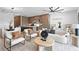 Stylish living area with modern furniture, wood accents and contemporary decor at 17059 Dolphin Dr, North Redington Beach, FL 33708