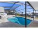 Relaxing backyard pool with screen enclosure, a perfect place to relax and enjoy outdoor living at 8716 Hickorywood Ln, Tampa, FL 33615