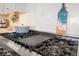 Close up on the professional range and marble counter tops in this modern kitchen at 8750 Harrell Ave, Treasure Island, FL 33706
