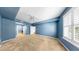A spacious blue bedroom featuring neutral carpeting and bright natural light at 700 S Harbour Island Blvd # 226, Tampa, FL 33602