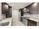 Modern kitchen features stainless steel appliances, and decorative back splash at 700 S Harbour Island Blvd # 226, Tampa, FL 33602