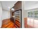 Spacious living area boasts hardwood floors and a large wine fridge at 700 S Harbour Island Blvd # 226, Tampa, FL 33602
