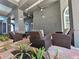 Inviting outdoor patio with comfortable seating, ceiling fans, and serene ambiance at 700 S Harbour Island Blvd # 226, Tampa, FL 33602