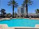 Relaxing pool with palm trees and views of the surrounding buildings at 700 S Harbour Island Blvd # 226, Tampa, FL 33602