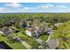 Beautiful aerial view of house with landscaping and lake view at 7876 Marsh Pointe Dr, Tampa, FL 33635