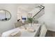 Formal dining area with seating for six, stylish lighting, and seamless transition to living spaces at 7876 Marsh Pointe Dr, Tampa, FL 33635