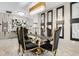 Dining room with contemporary lighting and decor at 12854 Boggy Creek Dr, Riverview, FL 33579