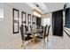 Dining room with contemporary lighting and decor at 12854 Boggy Creek Dr, Riverview, FL 33579