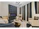 Modern living room features a fireplace and contemporary decor at 12854 Boggy Creek Dr, Riverview, FL 33579