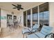 An inviting balcony features comfortable lounge chairs perfect for enjoying stunning waterfront sunsets at 2825 Terra Ceia Bay Blvd # 1902, Palmetto, FL 34221