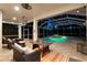 Inviting outdoor living area with a screened-in pool and spa, perfect for relaxation at 6020 Kestrel Point Ave, Lithia, FL 33547