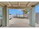 Charming covered patio offering a serene waterfront view, ideal for outdoor relaxation at 1022 Canal St, Ruskin, FL 33570