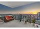 Spacious balcony features city skyline views, tiled floor, and comfortable seating at 301 1St S St # 2006, St Petersburg, FL 33701