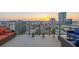 Enjoy the sunrise from this condo's balcony, complete with tile floors and comfortable outdoor seating at 301 1St S St # 2006, St Petersburg, FL 33701