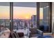 This balcony features city views and ample space for seating and plants at 301 1St S St # 2006, St Petersburg, FL 33701