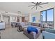 Inviting living space with an open layout, dining area, modern kitchen and comfortable sofa at 301 1St S St # 2006, St Petersburg, FL 33701