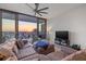 Inviting living room with comfortable seating and a sliding glass door to the balcony at 301 1St S St # 2006, St Petersburg, FL 33701