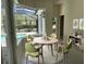 Bright breakfast nook with views of the backyard pool area at 2850 Deer Run, Tarpon Springs, FL 34688