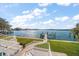 Breathtaking waterfront views with dock access, lush lawn, and white railings at 477 20Th Ave, Indian Rocks Beach, FL 33785